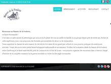 Tablet Screenshot of manoirdelafoulerie.com
